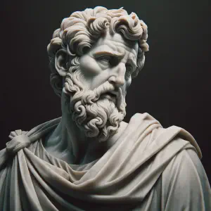 Marble statue depicting Saint Paul&rsquo;s transformation